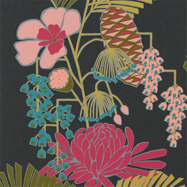 Papel Pintado Salon 112153 Ebony Azalea Fern - Harlequin Papel Pintado Salon 112153 Ebony Azalea Fern - Harlequin