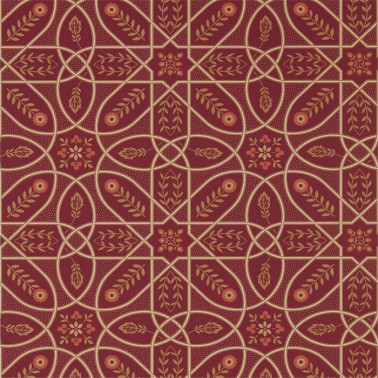 Tapete Brophy Trellis 216701 Russet Gold - MORRIS CO