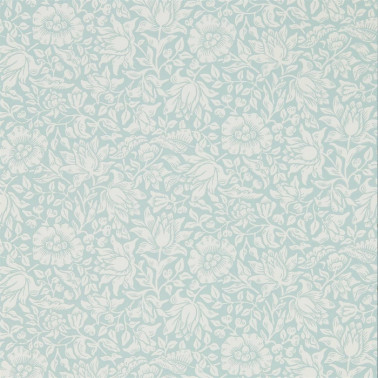 Papel Pintado Mallow 216679 Chalk Duck Egg - MORRIS CO