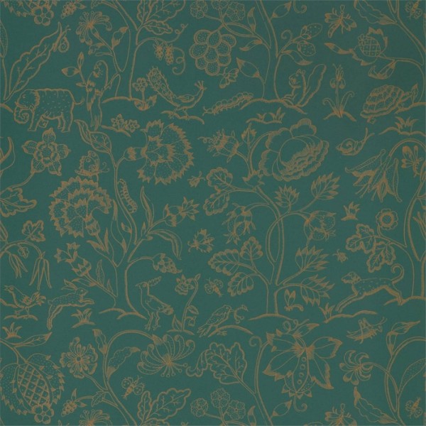 Papel de parede Middlemore 216695 Moss Gold - MORRIS CO Papel de parede Middlemore 216695 Moss Gold - MORRIS CO