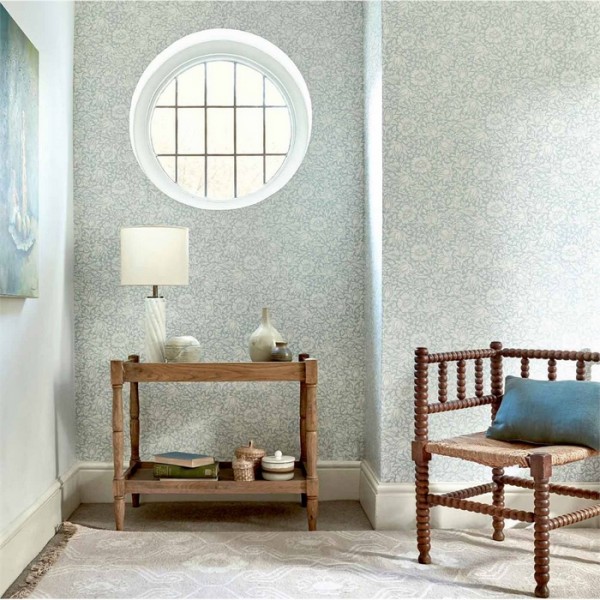 Wallpaper Mallow 216675 Dusky Rose - MORRIS CO