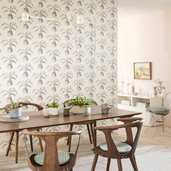 Papel Pintado Crassula 111990 Tangerine Mint - SCION