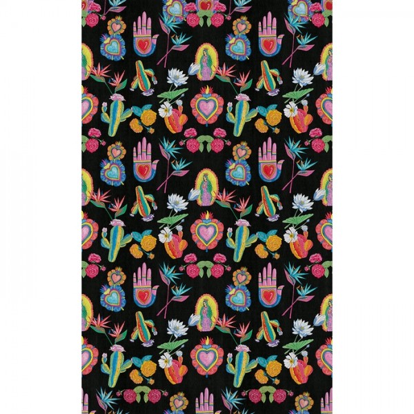 Wallpaper Mexican Folk 19037-01 - LONDON ART Wallpaper Mexican Folk 19037-01 - LONDON ART