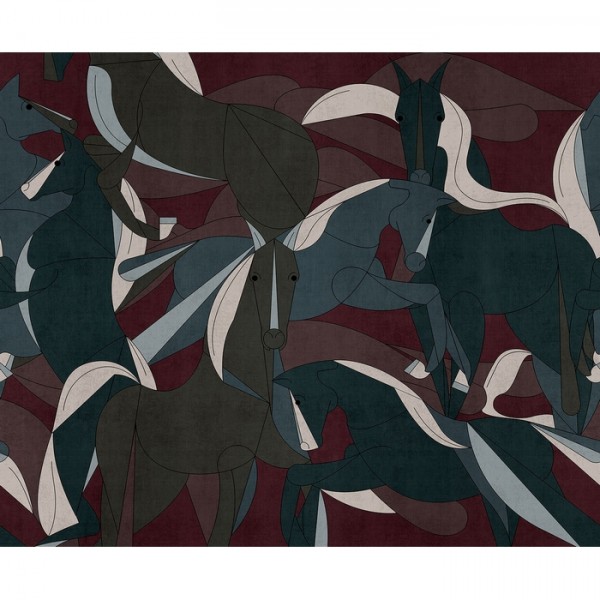 Wallpaper Murgese Horses 19044-01 - LONDON ART Wallpaper Murgese Horses 19044-01 - LONDON ART
