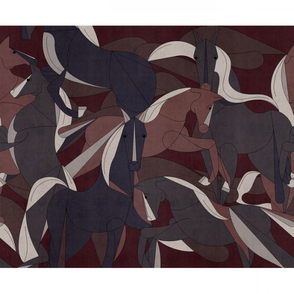 Wallpaper Murgese Horses 19044-03 - LONDON ART Wallpaper Murgese Horses 19044-03 - LONDON ART