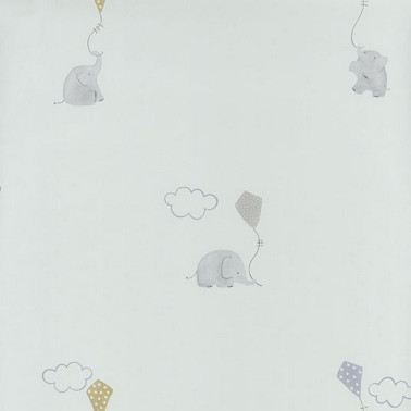 Papel Pintado MLW29736317 ELEPHANTS BLEU - Casadeco