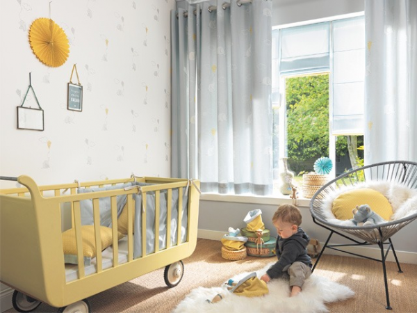 Papier peint MLW29736317 ELEPHANTS BLEU - Casadeco