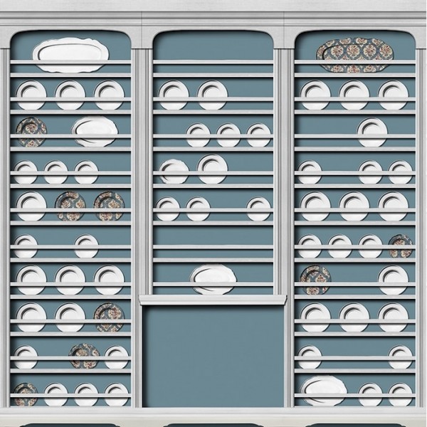 Wallpaper Buffet Chinois WDBC1902 - WALL AND DECO Wallpaper Buffet Chinois WDBC1902 - WALL AND DECO