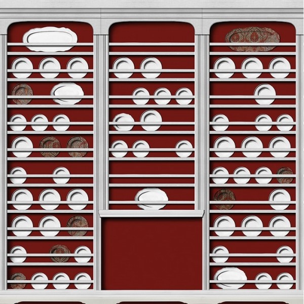 Papier peint Buffet Chinois WDBF1901 - WALL AND DECO Papier peint Buffet Chinois WDBF1901 - WALL AND DECO