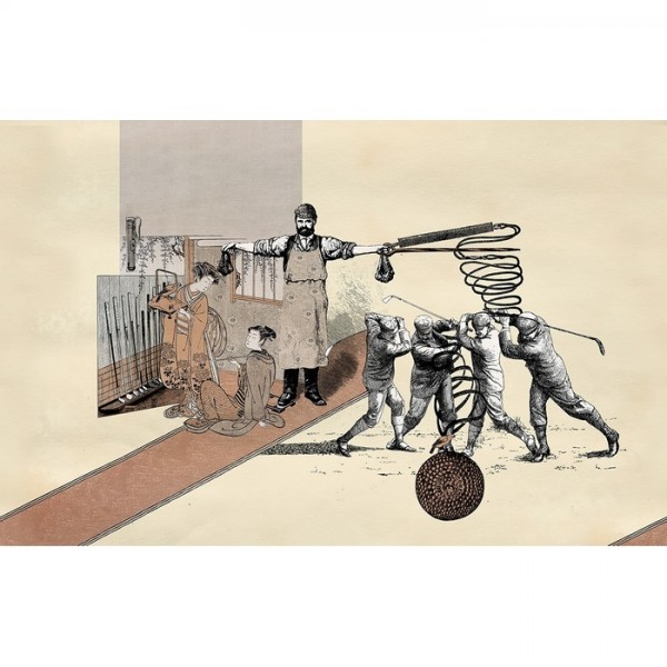 Papel de parede Golfing WDGO1901 - WALL AND DECO Papel de parede Golfing WDGO1901 - WALL AND DECO