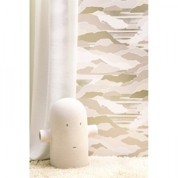 Papier peint Colline Naturel 6443-01 - LELIEVRE PARIS