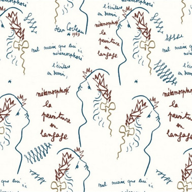 Papier gestrichene Ecriture 6465-03 - LELIEVRE PARIS