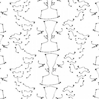 Papier peint Tete a Tete 6464-01 - LELIEVRE PARIS