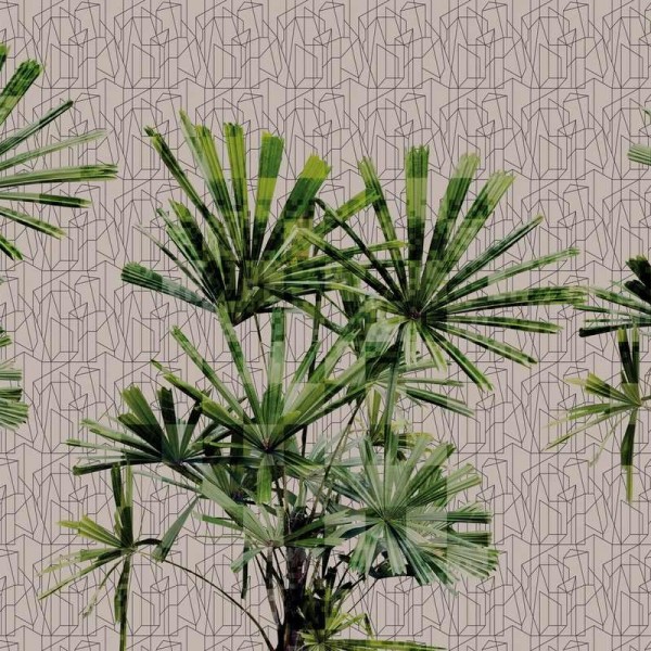 Tapete GLGE124A CUBIC PLANT - GLAMORA Tapete GLGE124A CUBIC PLANT - GLAMORA