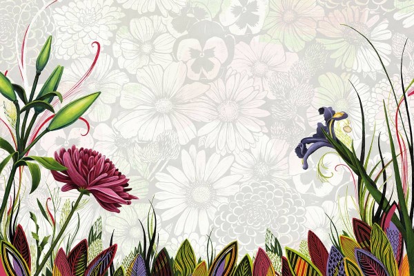 Papier peint GT61A-FLOWER - GLAMORA