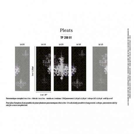 Papier peint Pleats Lux TP-200-01 - Elitis