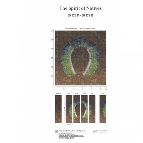 Papel de parede Panoramique The Spirit Of Natives DM-625-01 - Elitis