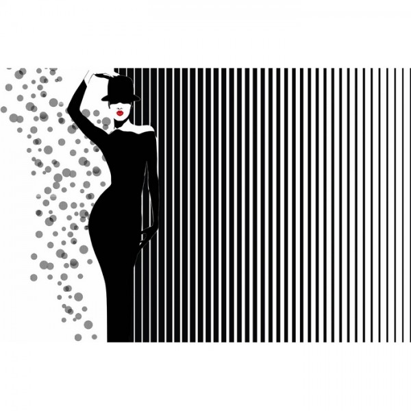 Papier peint BLACKWHITE GLVA10A - GLAMORA Papier peint BLACKWHITE GLVA10A - GLAMORA