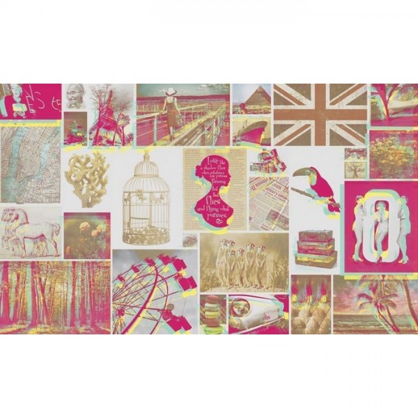 Papel de parede Pink Love Wallpaper 6332024 - WINDMILL AVENUE Papel de parede Pink Love Wallpaper 6332024 - WINDMILL AVENUE