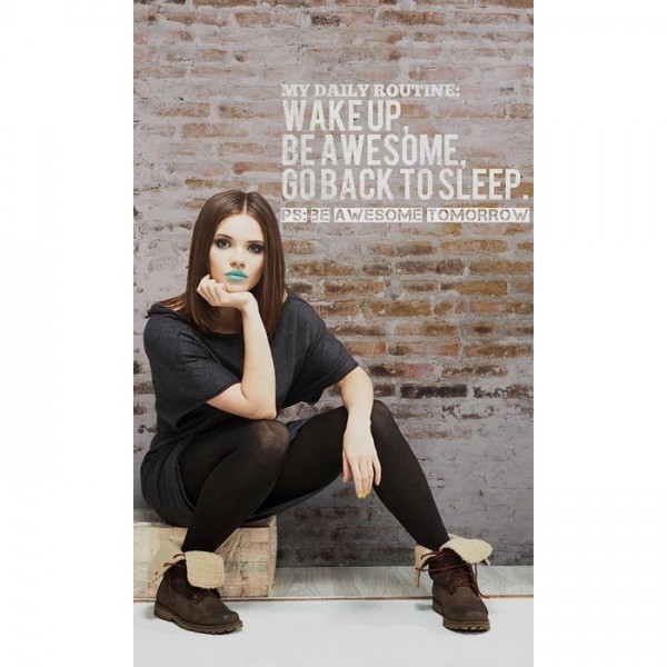 Papier peint Wake Up Be Awesome 6332014 - WINDMILL AVENUE