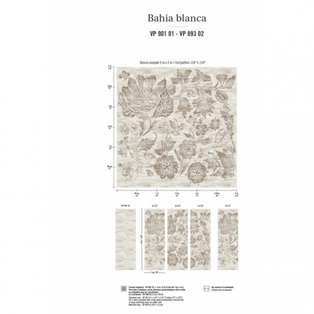 Papel Pintado Nomades Bahia Blanca VP-901-01 - Elitis
