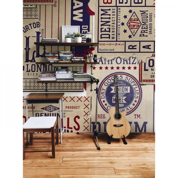 Wallpaper Tickets Red Mural 8500110 - COORDONNE