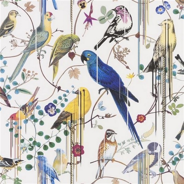 Wallpaper PCL7017/02 BIRDS SINFONIA PERCE NEIGE - CHRISTIAN LACROIX Wallpaper PCL7017/02 BIRDS SINFONIA PERCE NEIGE - CHRISTIAN LACROIX