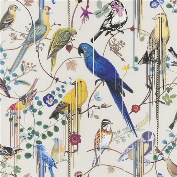 Wallpaper PCL7017/07 BIRDS SINFONIA JONC - CHRISTIAN LACROIX Wallpaper PCL7017/07 BIRDS SINFONIA JONC - CHRISTIAN LACROIX
