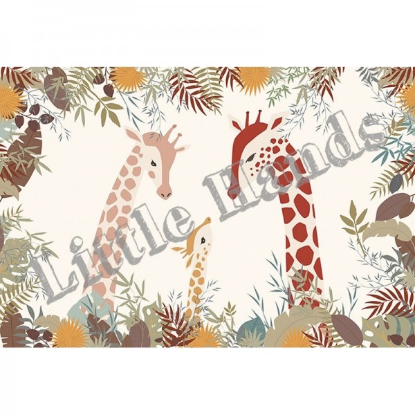 Carta da Parati Giraffe Family - LITTLE HANDS Carta da Parati Giraffe Family - LITTLE HANDS