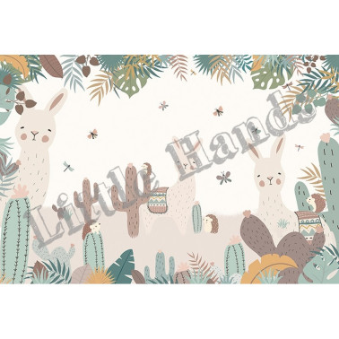 Papel Pintado The Llamas and the Hedgehogs - LITTLE HANDS