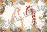 Carta da Parati Giraffe Family - LITTLE HANDS