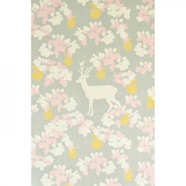 Wallpaper Apple Garden Grey 107-03 - MAJVILLAN Wallpaper Apple Garden Grey 107-03 - MAJVILLAN