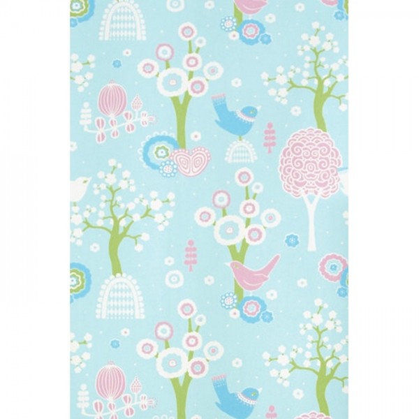 Papier peint Cherry Valley Turquoise 102-02 - MAJVILLAN Papier peint Cherry Valley Turquoise 102-02 - MAJVILLAN