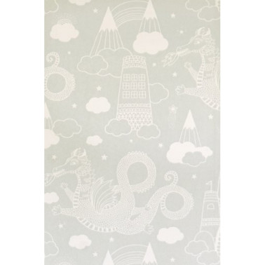 Papel de parede Dragon Sky Grey 103-04 - MAJVILLAN