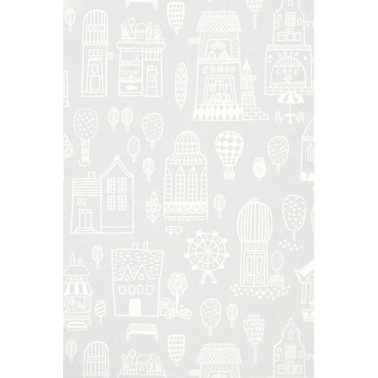 Papel Pintado Small Town Gra 118-01 - MAJVILLAN
