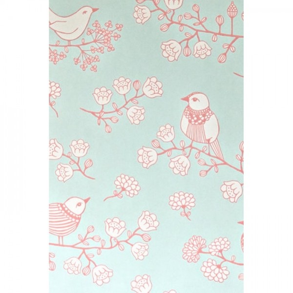Papier peint Sugar Tree Turquoise 106-04 - MAJVILLAN