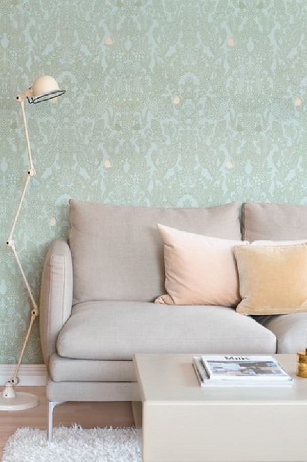 Papier peint Amelie Green 124-01 - MAJVILLAN