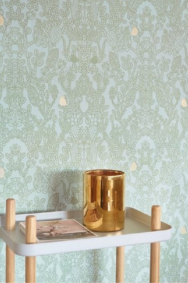 Papier peint Amelie Green 124-01 - MAJVILLAN