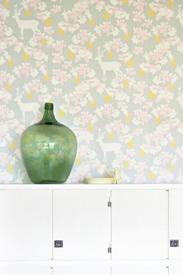 Wallpaper Apple Garden Grey 107-03 - MAJVILLAN