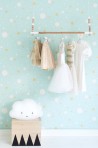 Papier peint Confetti Turquoise 117-02 - MAJVILLAN