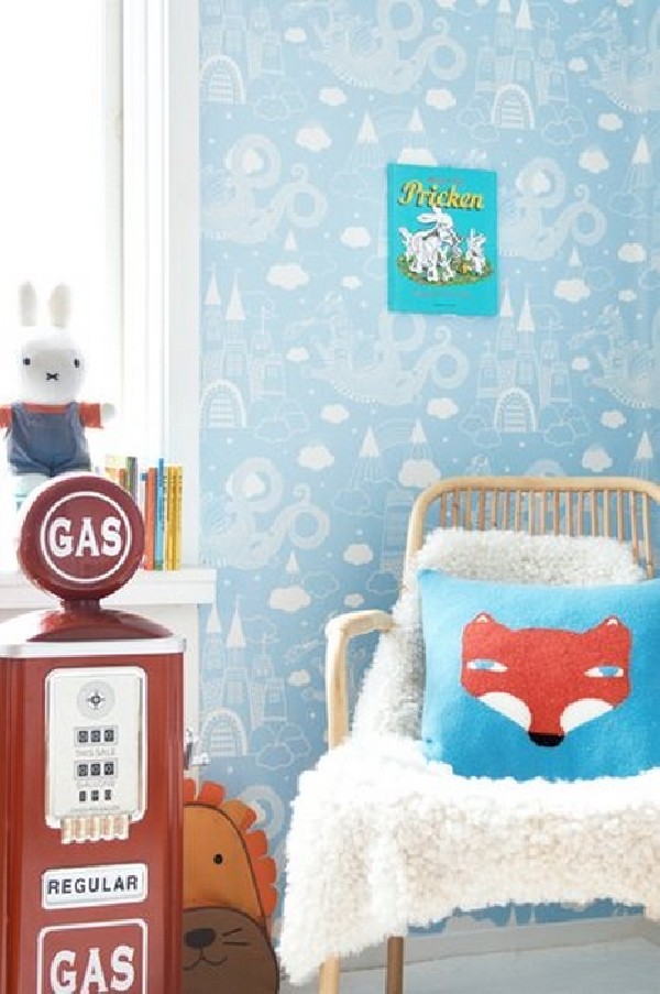 Wallpaper Dragon Sky Light Blue 103-02 - MAJVILLAN