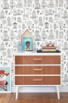 Tapete Small Town Soft Black 118-02 - MAJVILLAN