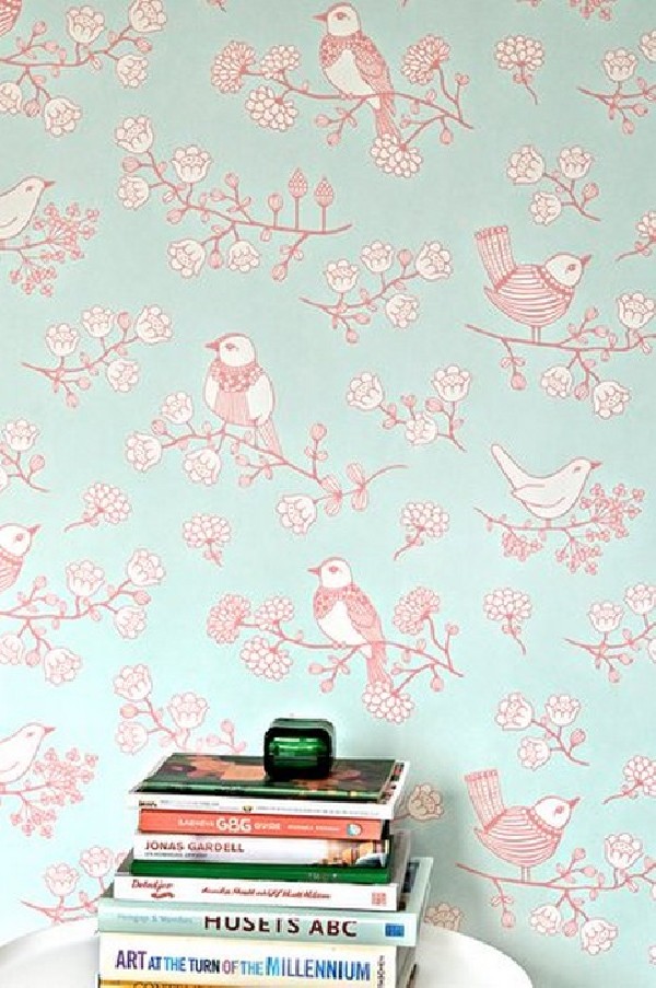 Papier peint Sugar Tree Turquoise 106-04 - MAJVILLAN