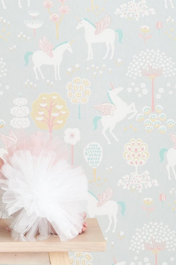 Papier peint True Unicorns Grey 116-01 - MAJVILLAN