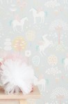 Papier peint True Unicorns Grey 116-01 - MAJVILLAN
