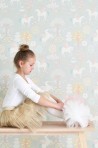Papier peint True Unicorns Grey 116-01 - MAJVILLAN