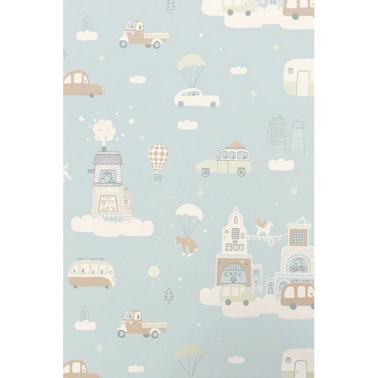 Papel Pintado Above The Clouds Soft Blue 131-02 - MAJVILLAN