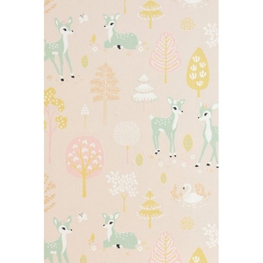 Papier peint Golden Woods Sweet Pink 125-03 - MAJVILLAN