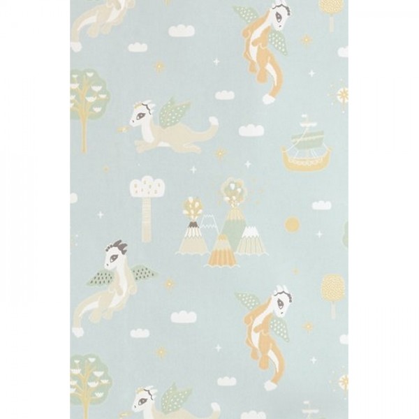 Papel de parede Magical Adventure Dusty Blue 133-02 - MAJVILLAN Papel de parede Magical Adventure Dusty Blue 133-02 - MAJVILLAN