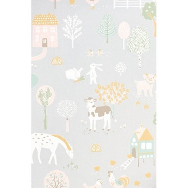 Papel Pintado My Farm Soft Grey 127-01 - MAJVILLAN